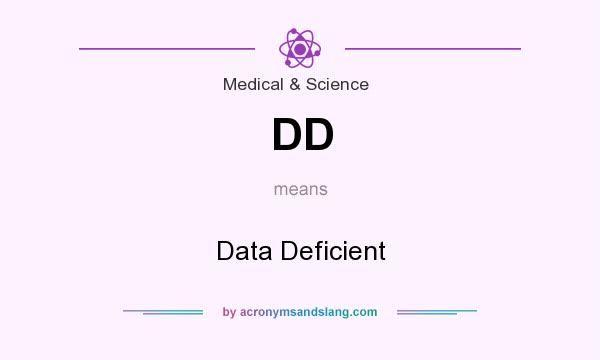 What does DD mean? It stands for Data Deficient