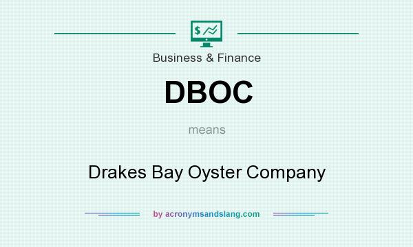 What does DBOC mean? It stands for Drakes Bay Oyster Company