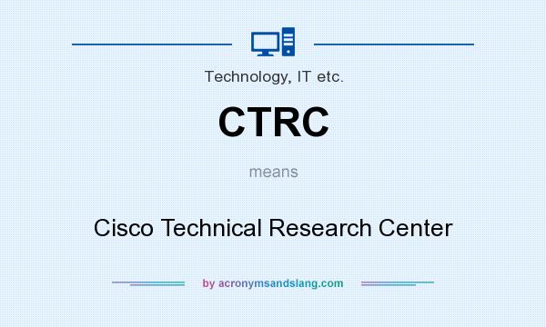 What does CTRC mean? It stands for Cisco Technical Research Center