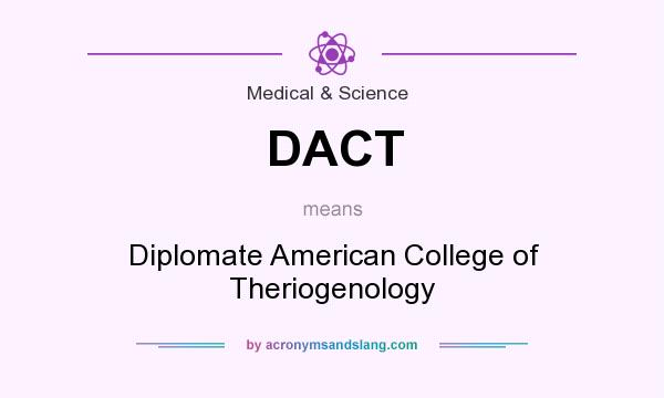 What does DACT mean? It stands for Diplomate American College of Theriogenology