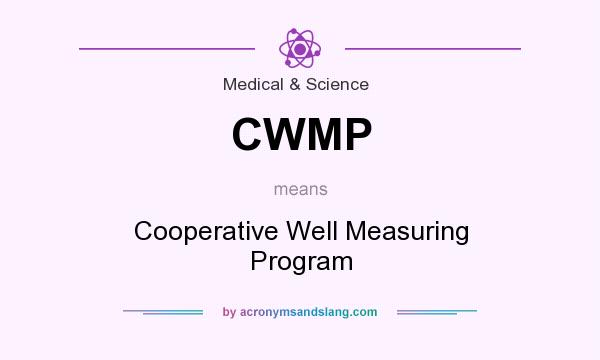 What does CWMP mean? It stands for Cooperative Well Measuring Program