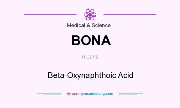 What does BONA mean? It stands for Beta-Oxynaphthoic Acid