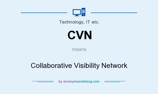 What does CVN mean? It stands for Collaborative Visibility Network