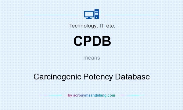 What does CPDB mean? It stands for Carcinogenic Potency Database
