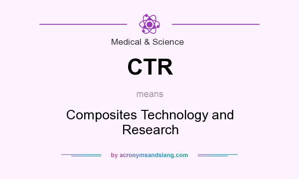 What does CTR mean? It stands for Composites Technology and Research