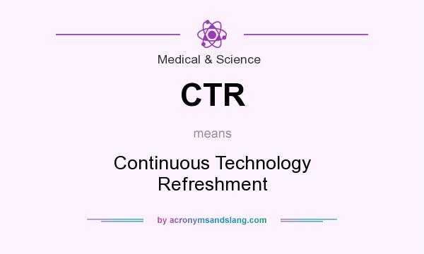 What does CTR mean? It stands for Continuous Technology Refreshment