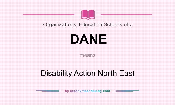 What does DANE mean? It stands for Disability Action North East