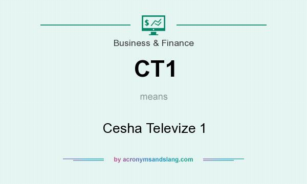 What does CT1 mean? It stands for Cesha Televize 1