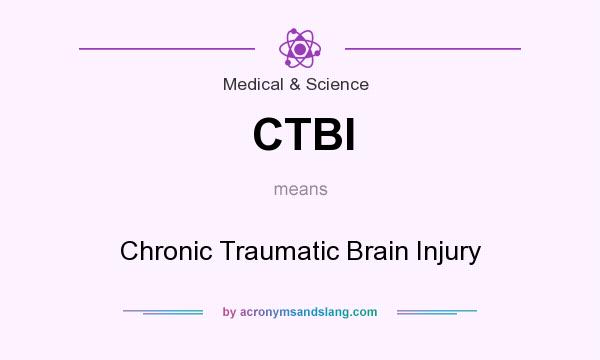 What does CTBI mean? It stands for Chronic Traumatic Brain Injury