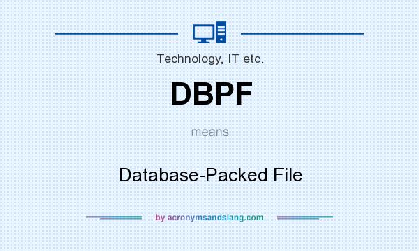 What does DBPF mean? It stands for Database-Packed File