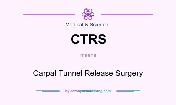 What does CTRS mean? It stands for Carpal Tunnel Release Surgery