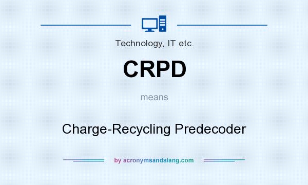 What does CRPD mean? It stands for Charge-Recycling Predecoder