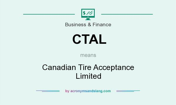 What does CTAL mean? It stands for Canadian Tire Acceptance Limited