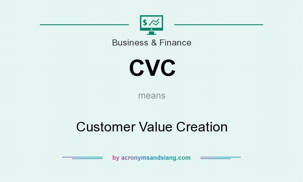 What does CVC mean? It stands for Customer Value Creation