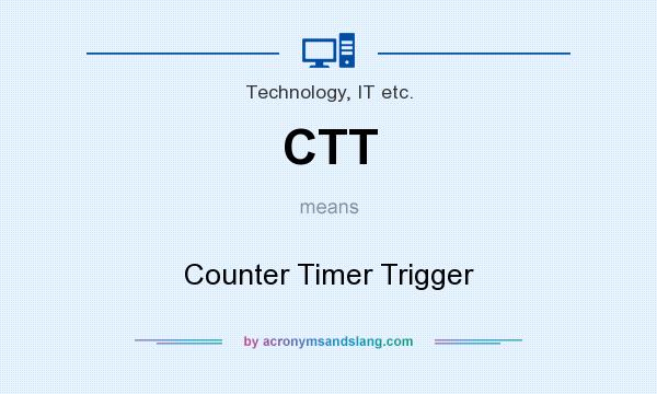 What does CTT mean? It stands for Counter Timer Trigger