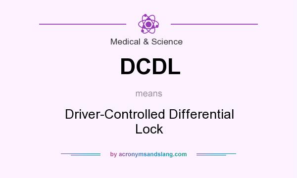 What does DCDL mean? It stands for Driver-Controlled Differential Lock