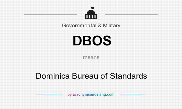 What does DBOS mean? It stands for Dominica Bureau of Standards