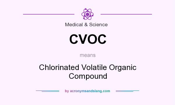 What does CVOC mean? It stands for Chlorinated Volatile Organic Compound