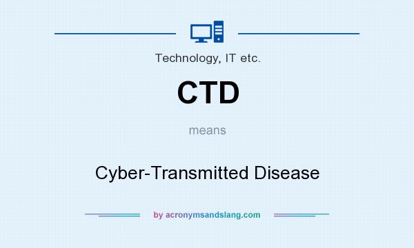 What does CTD mean? It stands for Cyber-Transmitted Disease