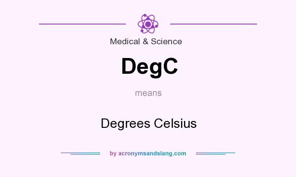 What does DegC mean? It stands for Degrees Celsius