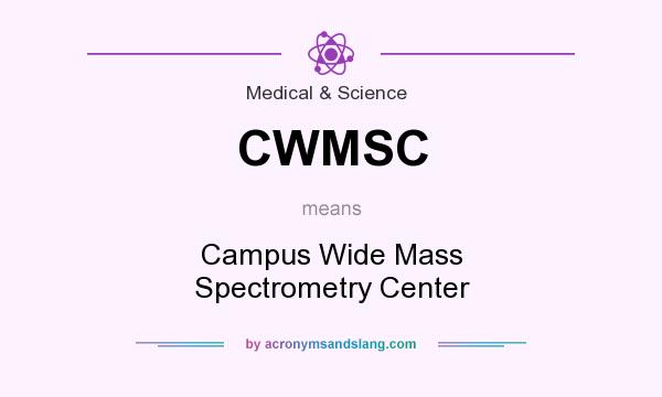 What does CWMSC mean? It stands for Campus Wide Mass Spectrometry Center