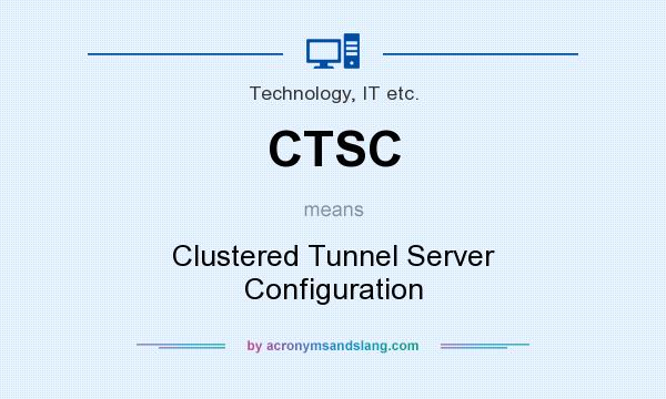 What does CTSC mean? It stands for Clustered Tunnel Server Configuration