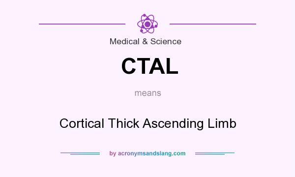 What does CTAL mean? It stands for Cortical Thick Ascending Limb