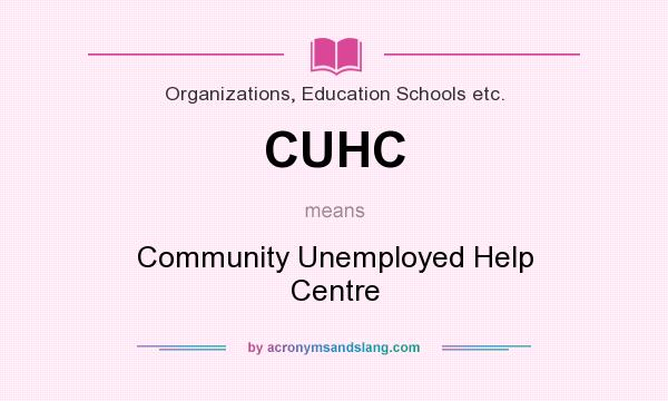 What does CUHC mean? It stands for Community Unemployed Help Centre