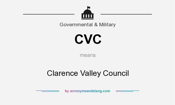 What does CVC mean? It stands for Clarence Valley Council