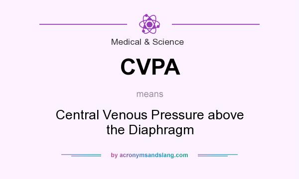 What does CVPA mean? It stands for Central Venous Pressure above the Diaphragm