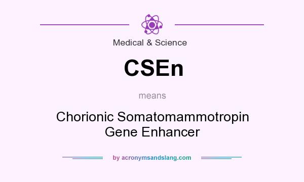 What does CSEn mean? It stands for Chorionic Somatomammotropin Gene Enhancer