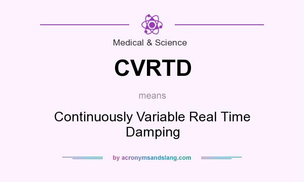 What does CVRTD mean? It stands for Continuously Variable Real Time Damping