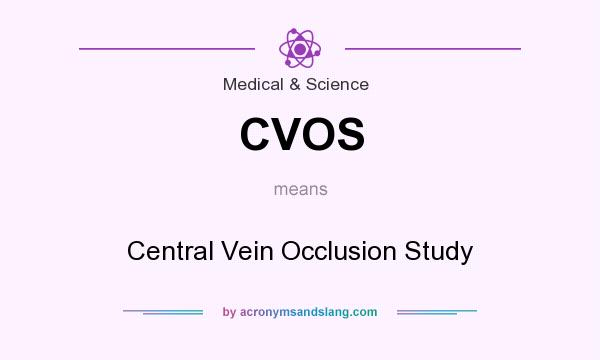 What does CVOS mean? It stands for Central Vein Occlusion Study