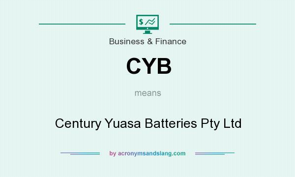 What does CYB mean? It stands for Century Yuasa Batteries Pty Ltd