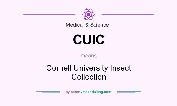What does CUIC mean? It stands for Cornell University Insect Collection