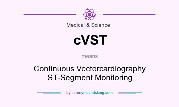 What does cVST mean? It stands for Continuous Vectorcardiography ST-Segment Monitoring