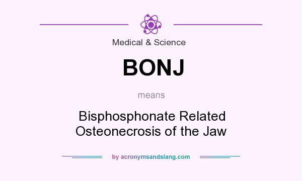 What does BONJ mean? It stands for Bisphosphonate Related Osteonecrosis of the Jaw