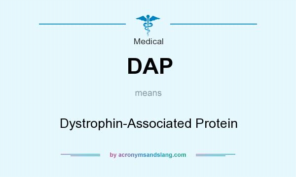 What does DAP mean? It stands for Dystrophin-Associated Protein