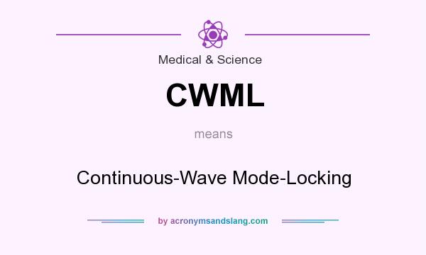 What does CWML mean? It stands for Continuous-Wave Mode-Locking