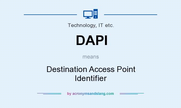 What does DAPI mean? It stands for Destination Access Point Identifier
