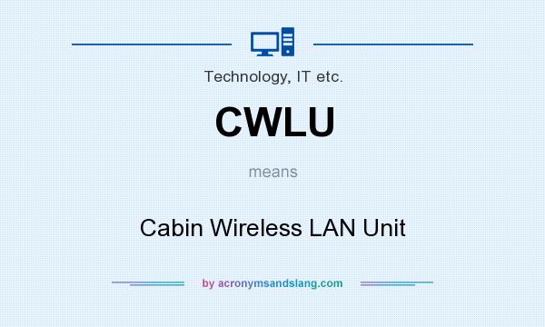 What does CWLU mean? It stands for Cabin Wireless LAN Unit