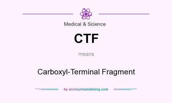 What does CTF mean? It stands for Carboxyl-Terminal Fragment