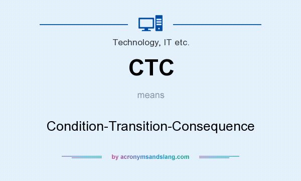 What does CTC mean? It stands for Condition-Transition-Consequence