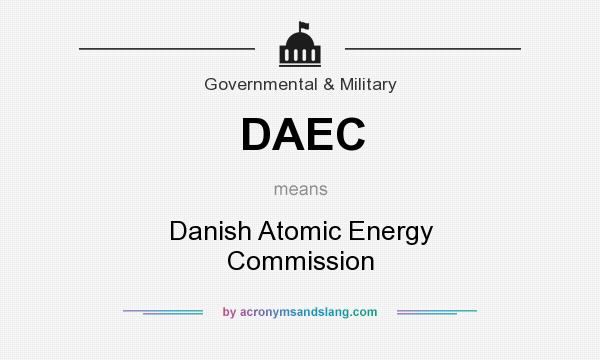 What does DAEC mean? It stands for Danish Atomic Energy Commission
