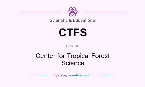 What does CTFS mean? It stands for Center for Tropical Forest Science