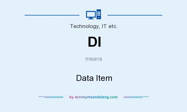 What does DI mean? It stands for Data Item