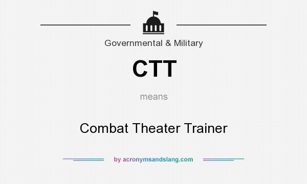 What does CTT mean? It stands for Combat Theater Trainer