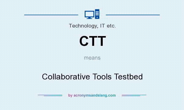 What does CTT mean? It stands for Collaborative Tools Testbed