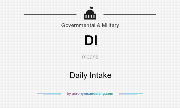 What does DI mean? It stands for Daily Intake