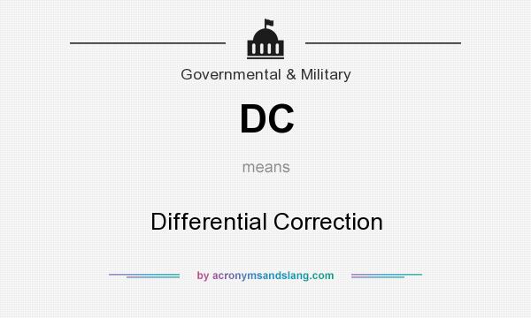 What does DC mean? It stands for Differential Correction